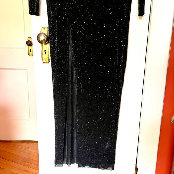 NWT Long sheer glittery dress - Picture 4 of 6